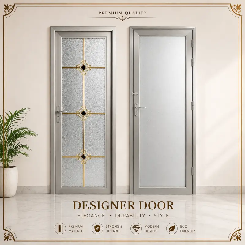 Premium Frosted Glass Designer Door