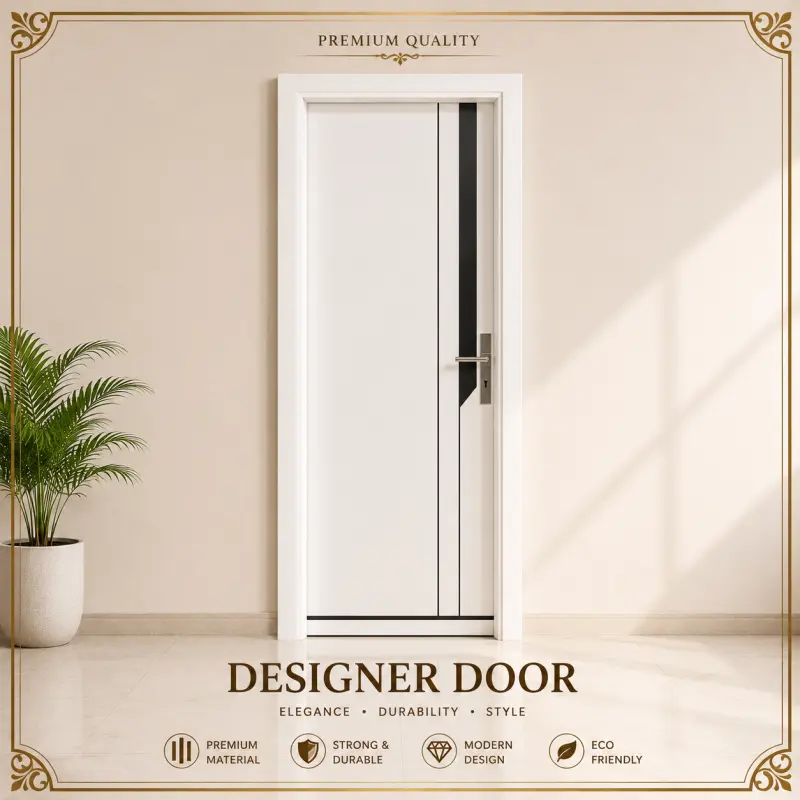 Premium Minimalist White Designer Door