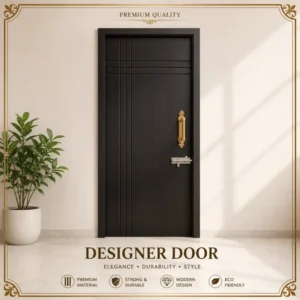 Premium Modern Black Designer Door
